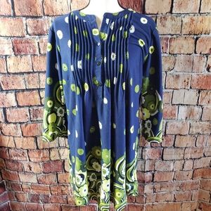 Navy & Green Reborn Tunic